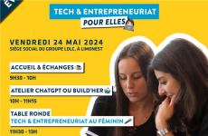 ÉVÉNEMENENT : TECH & ENTREPRENEURIAT POUR ELLES PAR L’ÉCOLE LDLC